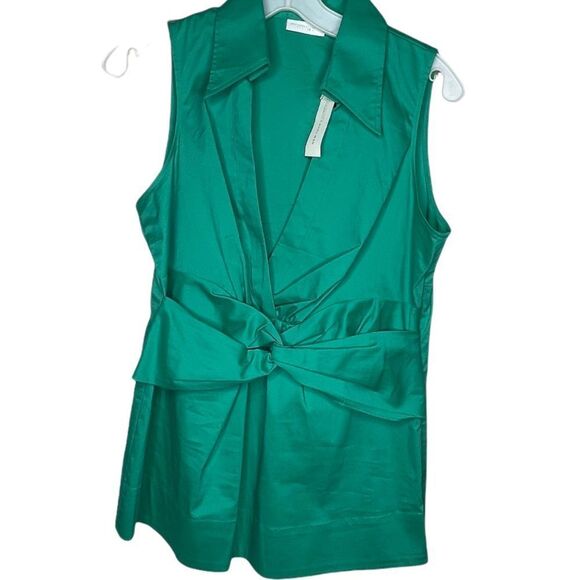 New York & Co. Stretch Top Green Nwt - Picture 1 of 9